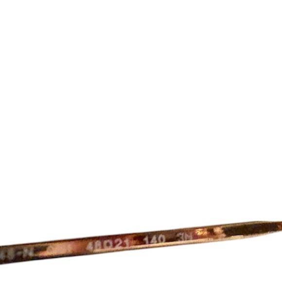 RAYBAN RB3548 HEXAGONAL FLAT FRAME Polished Arista Gold Green Lens 🕶️ - Picture 5 of 5